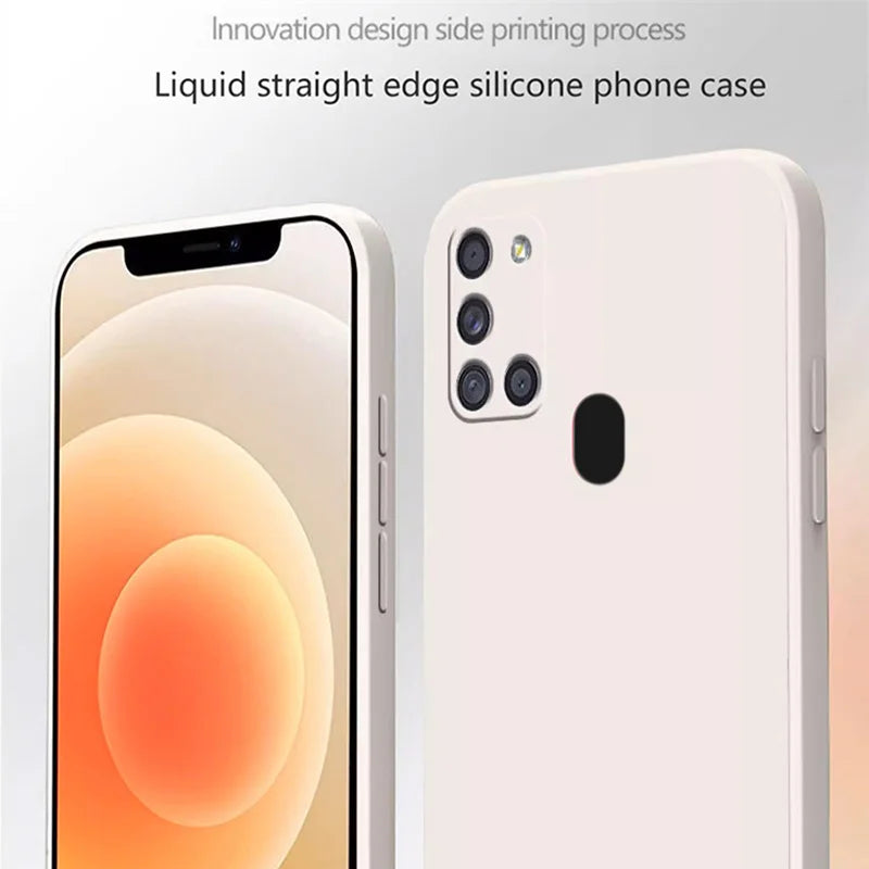 For Samsung A21S Case for Samsung Galaxy A22 A31 A32 A41 Case Silicone TPU Soft Matte Phone Case Back Cover Fundas Coque Bumper