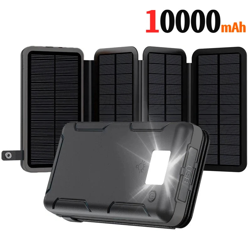 500000mAh Solar Power Bank 120W Large Capacity Super Fast Charging with Flashlight External Battery for iPhone Huawei