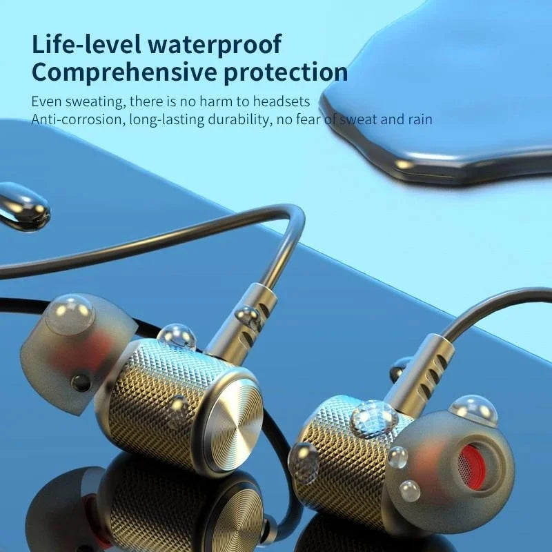 Wireless Headphones Bluetooth 5.0 Neckband Earphones Silicone Hifi 9D Stereo Sports Headset Halter Waterproof Magnetic Earbuds