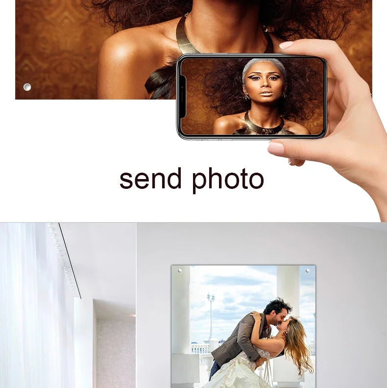 Custom Photos Wall Art with Your Photos Decor Paintings Personalised Gifts Custom Posters Canvas Prints in Any Size Wood Frame