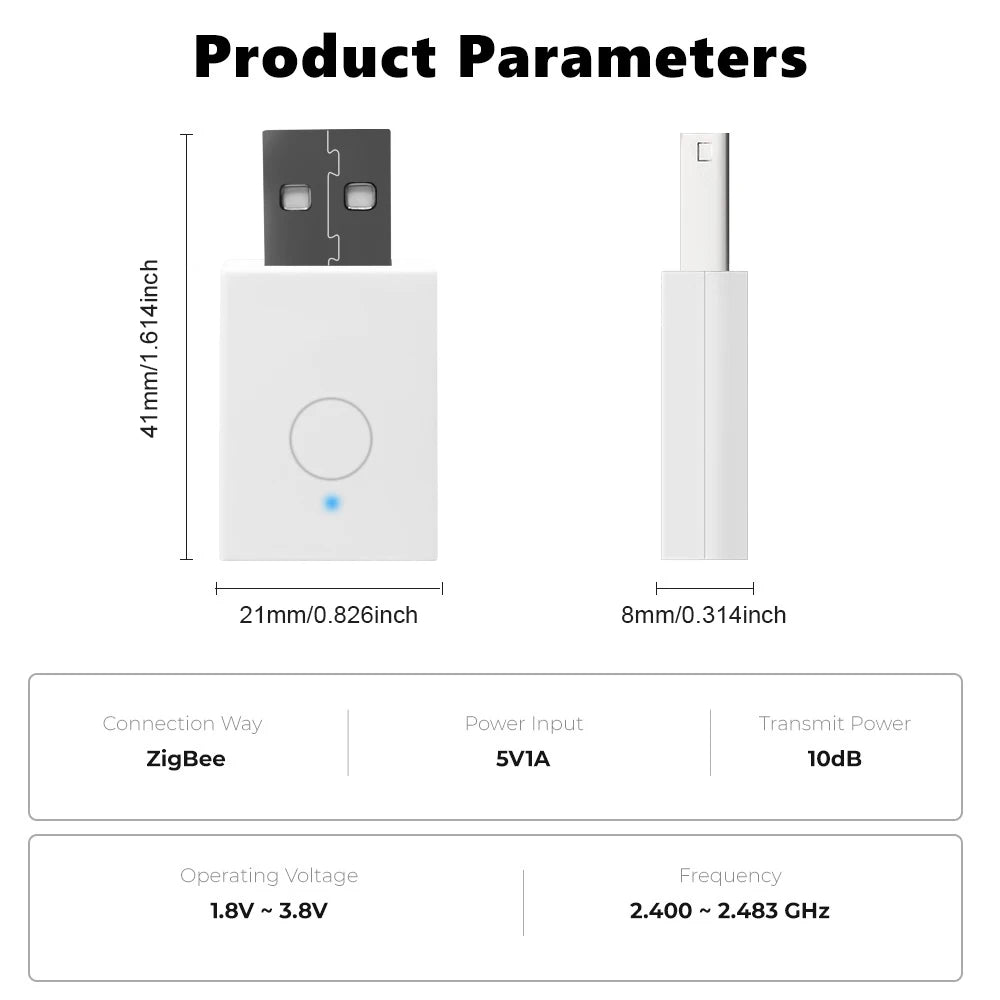 Tuya ZigBee 3.0 Signal Repeater USB Signal Amplifier Extender for Smart Life ZigBee2MQTT Gateway Smart Home Devices Automation