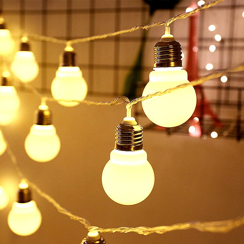 10 Led String Lights Fairy G50 Big Bubble Ball Lamp Holiday Lighting Garland Battery USB Indoor For Christmas Wedding Decoration