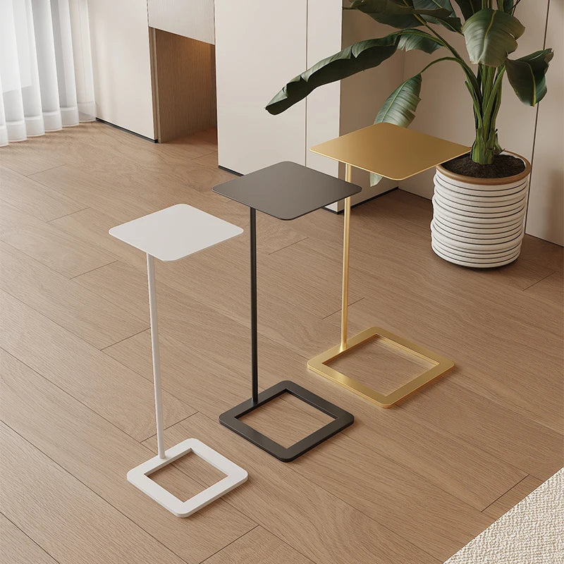 Corner Side Table for Living Room Narrow Sofa Gap Mini Coffee Table Outdoor Small Side Desk