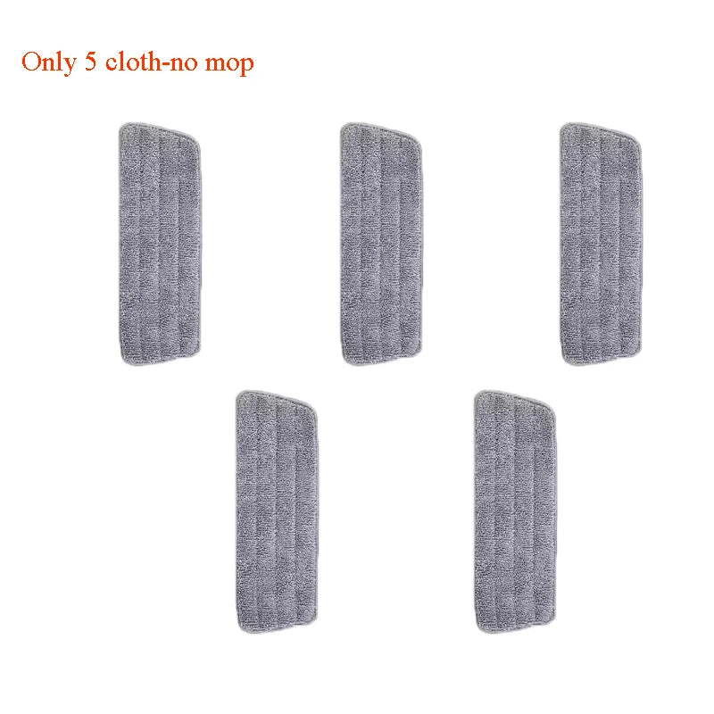 New Spray Mop Broom Set with Reusable Microfiber Pads Rotating Dry & Wet Household Flat Mops for Cleaning Home Floor Magic Tool