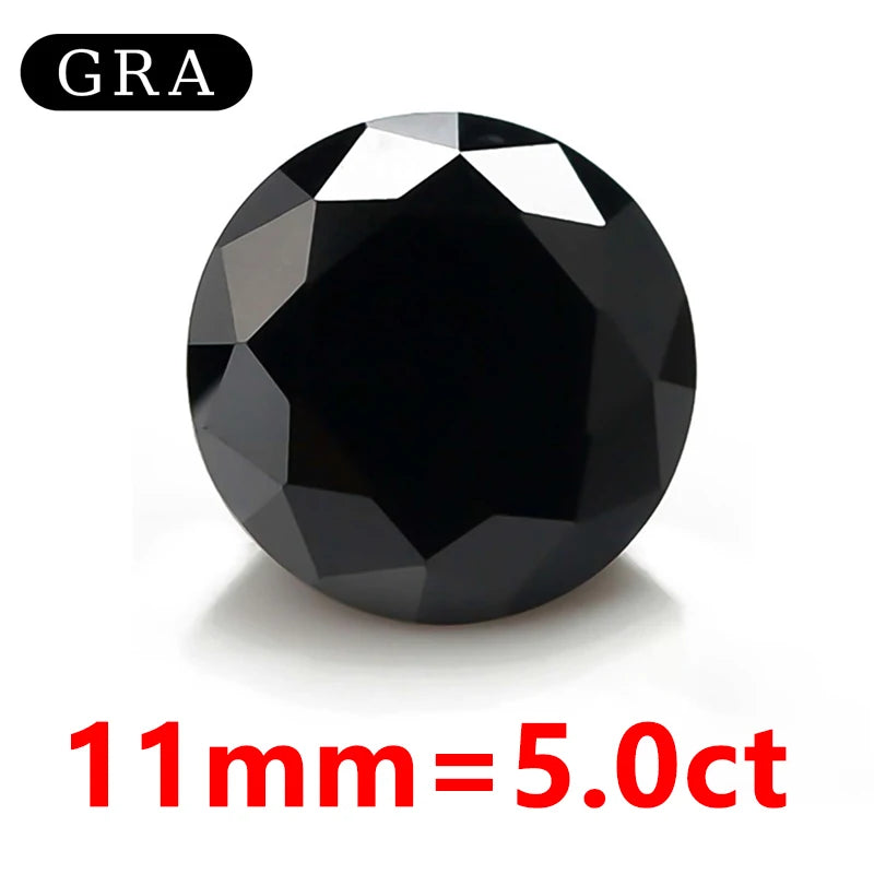 DJMAX Factory Direct Sales Moissanite Loose Stone D Color Moissanita Gemstone Lab Grown Diamond Certified Black Moissanite Stone