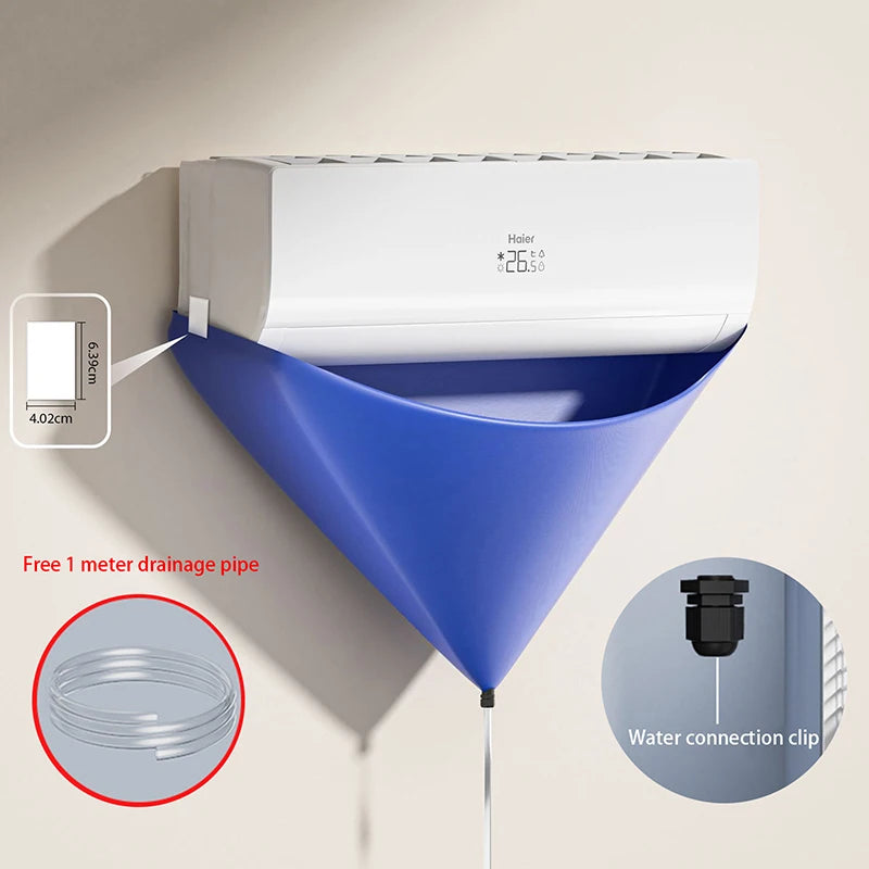 Air Conditioner Cleaning Bag with Pipe Ac Cleaning Kit Cleaner Cover Waterproof Home Air Conditioning Filter Washing Aircon Tool