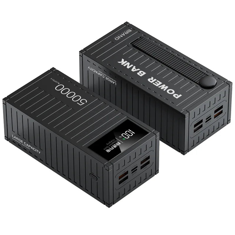 New Container Super Fast Charging 10000 20000 50000mAh PD 22.5W Large Capacity Creative Power Bank Outdoor Power Supply