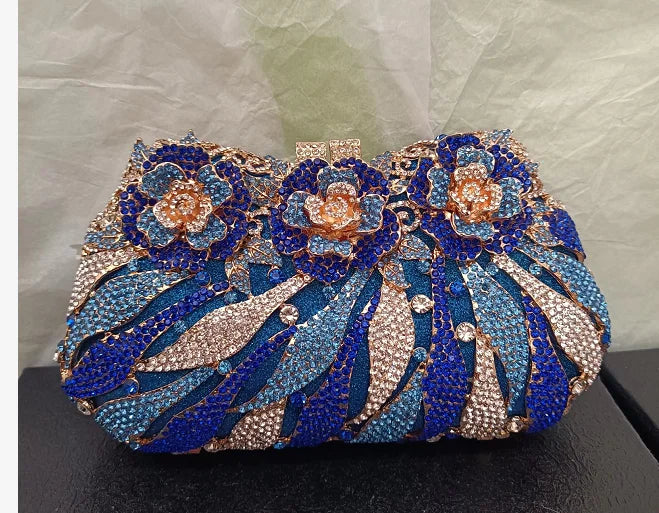 XIYUAN Women's Diamond Handbags Rhinestones Evening Bags Bridal Stones Clutch Purse Lady Clutches Bags Party Wedding Evening Bag