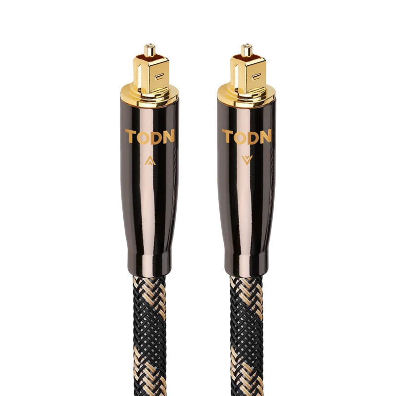 TODN HiFi Optical Audio Cable Digital Fiber Optical Toslink S/PDIF Gold Plated Plug Surround Sound System for TV, PS4, Xbox, CD