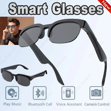 2026 New Smart Glasses Bluetooth Call Voice Assistant Music Outdoor Sport Smartglasses Men Women UV-Protection SunGlasses