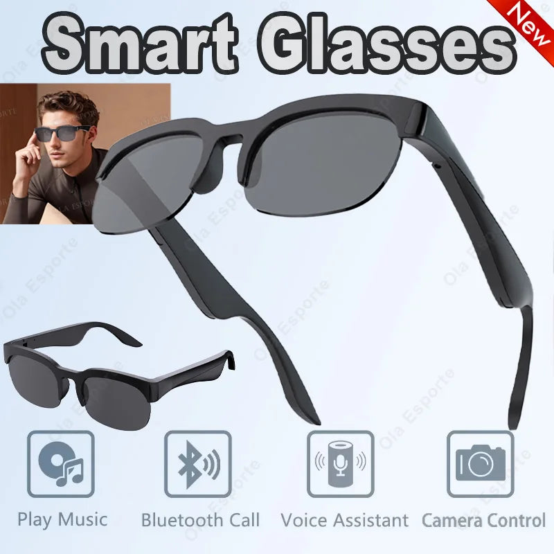 2026 New Smart Glasses Bluetooth Call Voice Assistant Music Outdoor Sport Smartglasses Men Women UV-Protection SunGlasses