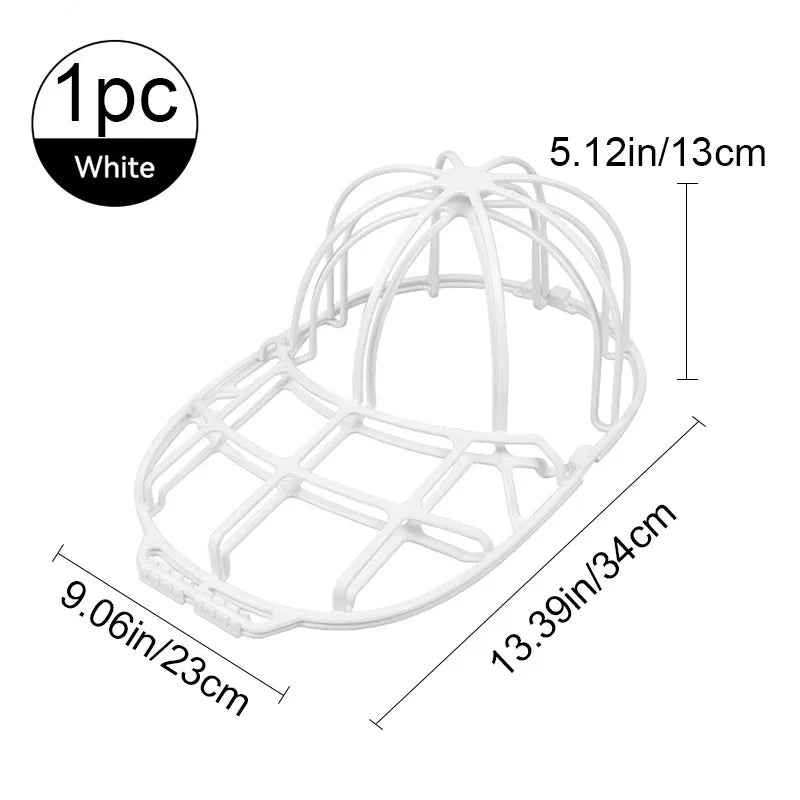 Baseball Cap Washer Bag for Washing Machine | Anti-Deformation Hat Cleaning Cage Frame Holder Home Laundry Guard Support