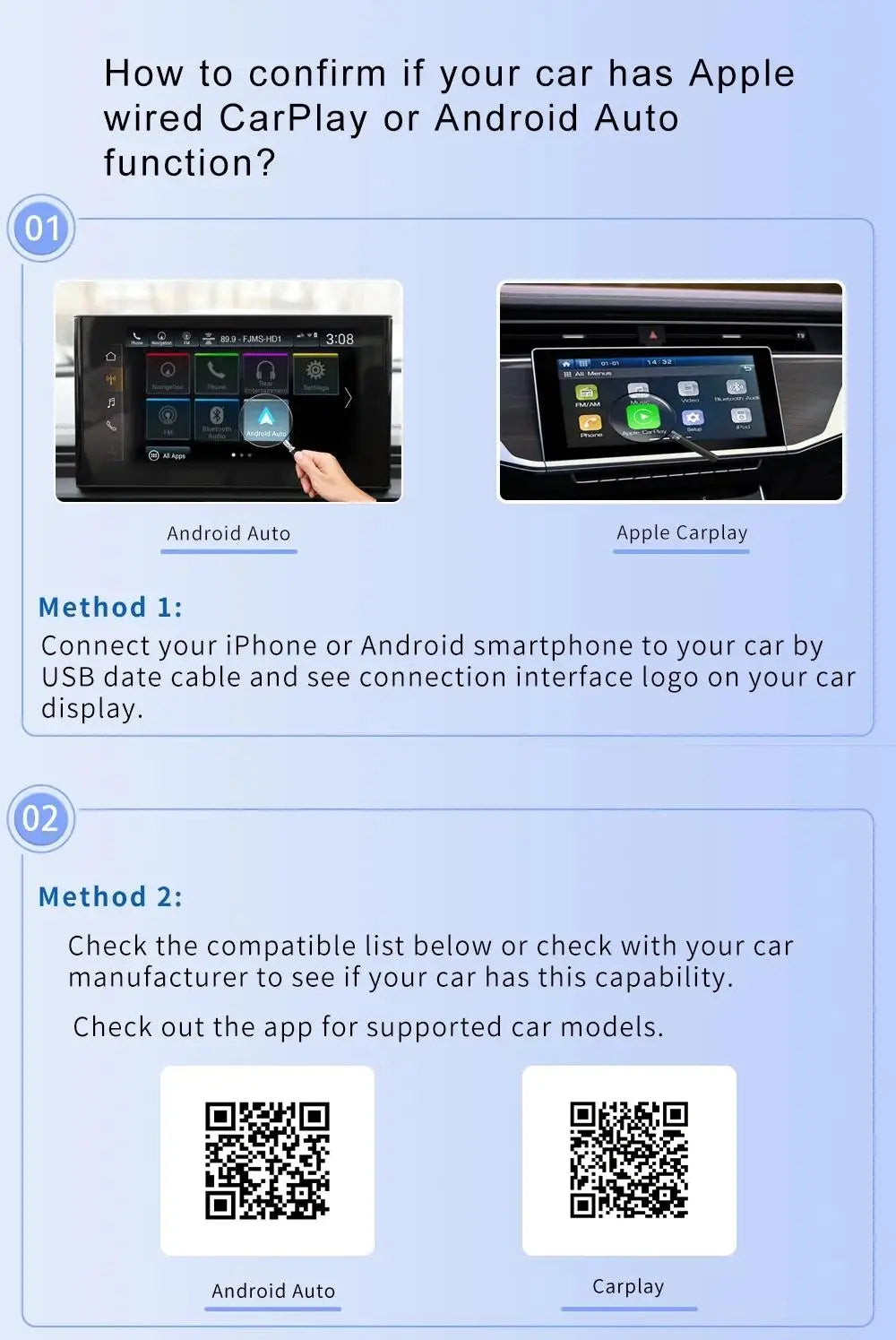 Wireless Adapter Smart Wireless CarPlay Android Auto USB Dongle WiFi Bluetooth Auto Connection OTA Upgrade for Original Cars