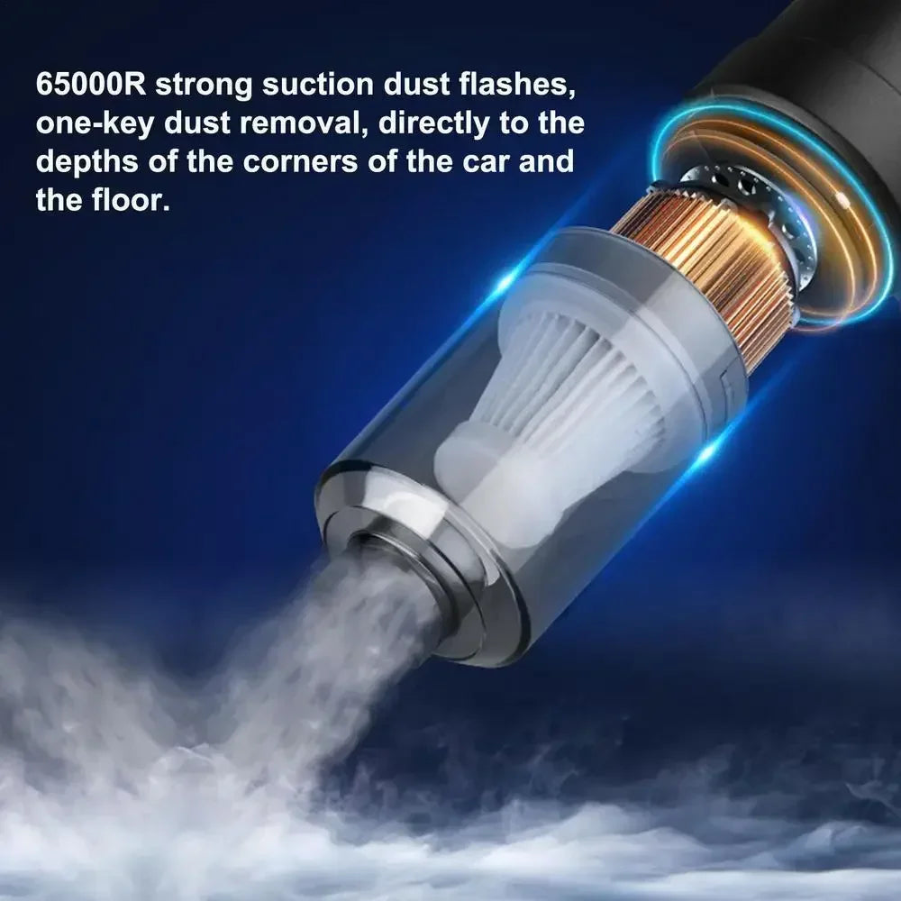 Car Wireless Vacuum Cleaner Portable Strong Suction Home Cleaning Equipment Handheld Dust Collector Mini Car Dust Blower