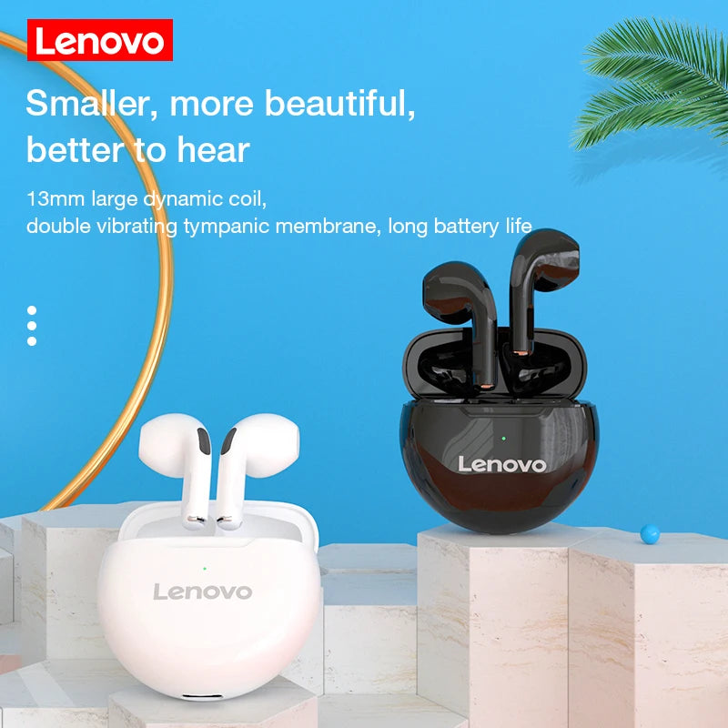 Original Lenovo HT38 Bluetooth Headset Wireless Bluetooth Headphones with Waterproo Wireless Charging Case