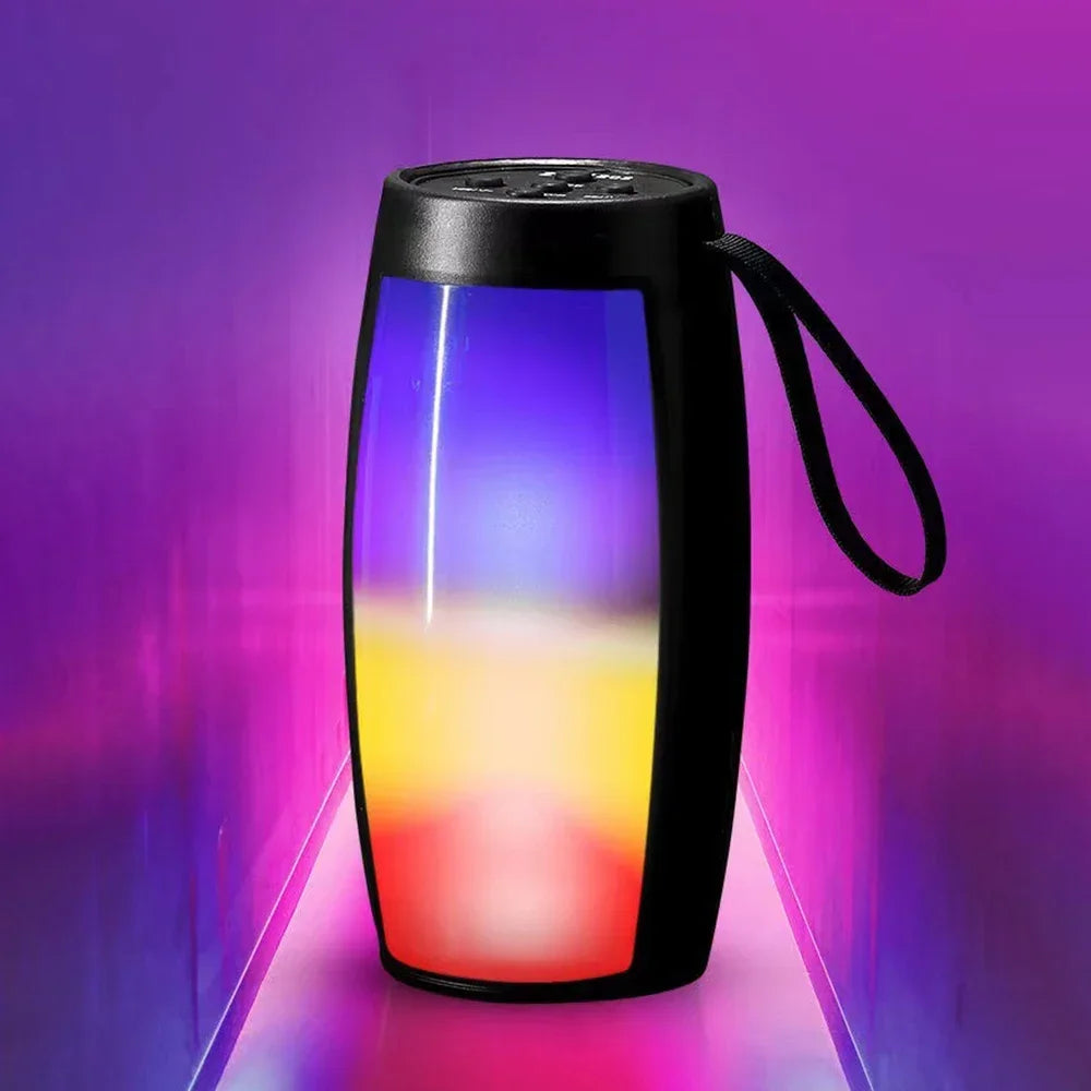 Portable Bluetooth Speakers LED Lights Loudspeaker Outdoor SupportsTF Car Audio Gift Wireless Sound Box