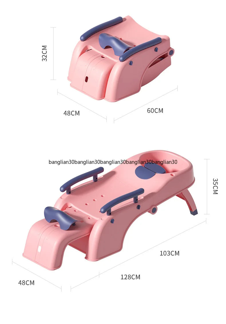 Maternity Chair Children Reclining Chair Portable  Bed Adult Household Foldable Shampoo Stool