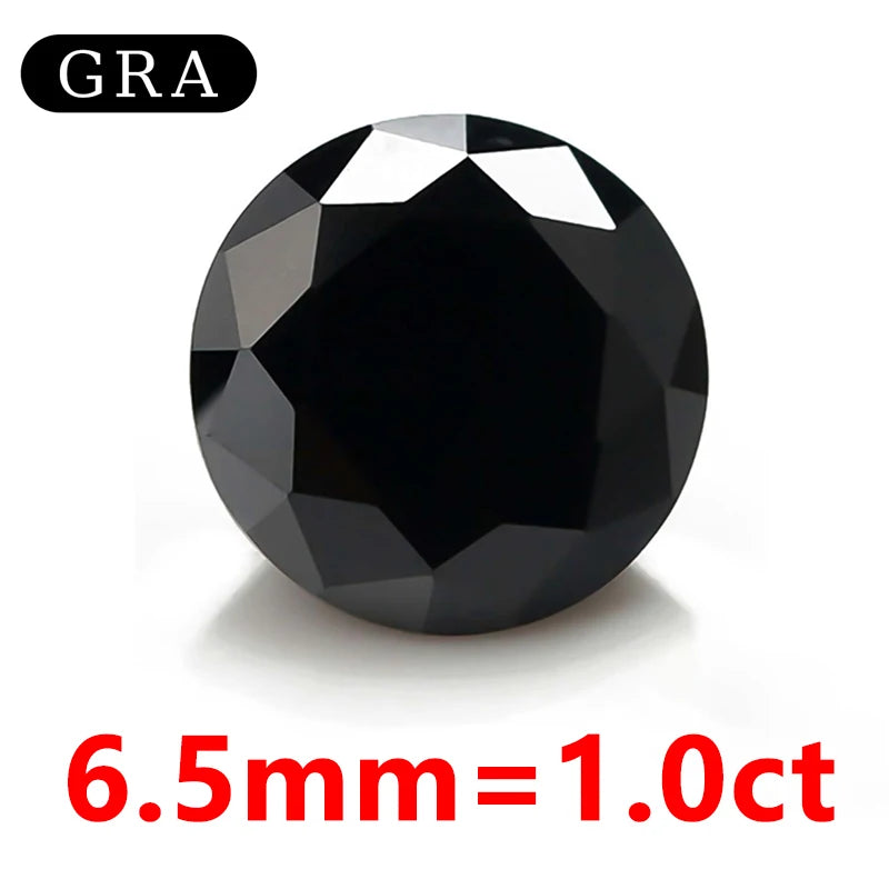 DJMAX Factory Direct Sales Moissanite Loose Stone D Color Moissanita Gemstone Lab Grown Diamond Certified Black Moissanite Stone