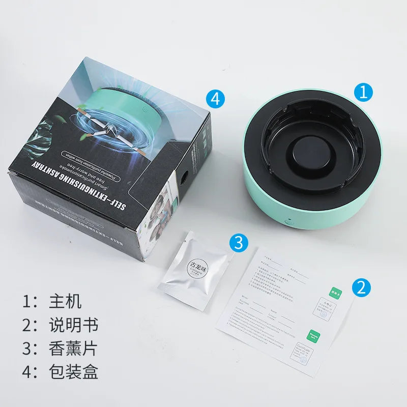 Smart Air Purifier for Smoke Odor Removal with Multi Filtration System Indoor Office Living Room Ashtrays Smoking Accessories