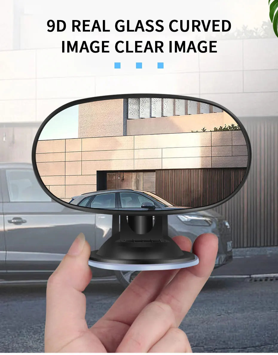 SEAMETAL Car Mirror Interior Baby Mirrors 360 Degrees Rotatable Dashboard Windshield Sun Visor Plate Auxiliary Observe Mirror
