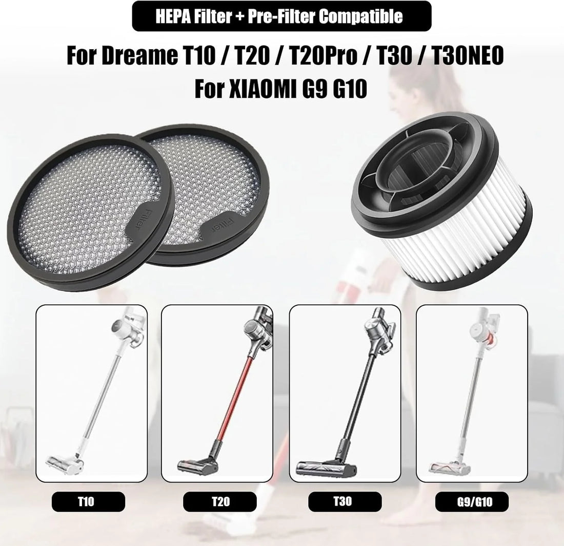 For Dreame T10 / T20 / T20 Pro / T30 / T30 Neo / R10 / R10 Pro / R20 Replacement Parts Pre Post Filter Accessories