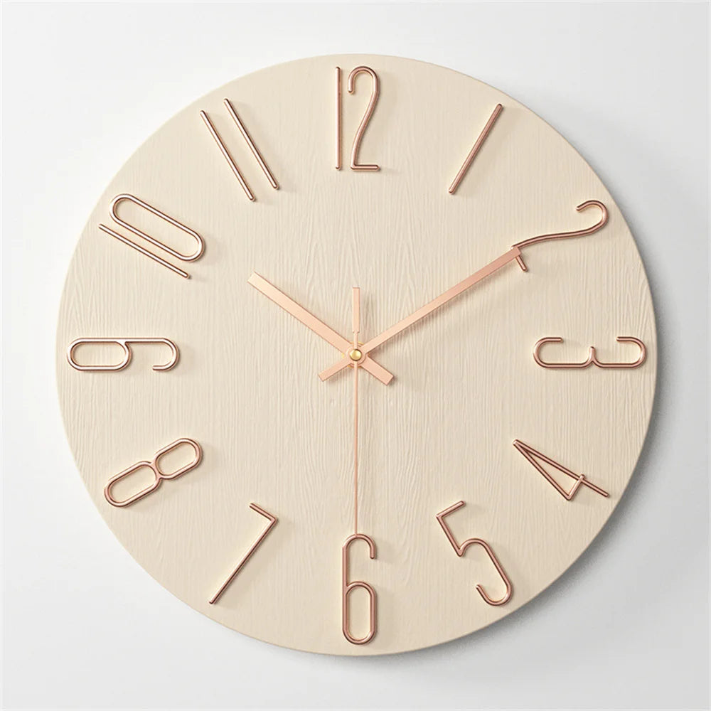 Wall Clock Battery Powered Clocks 12 inch Small Clock Analog Clock Suitable for Home Office Bedroom Kitchen Classroom School