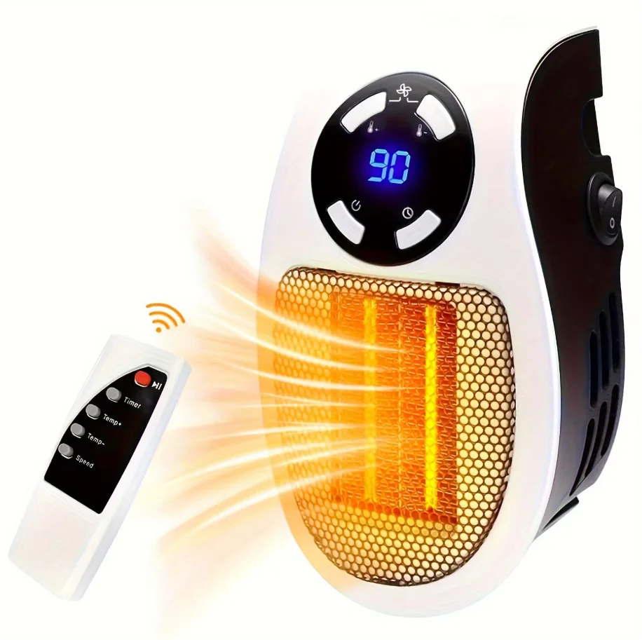 HOMFISH Heater Electric Heater Convenient Room Heater Heating Warm Air Blower Wall Mounted Winter Warmer Machine Home Appliance