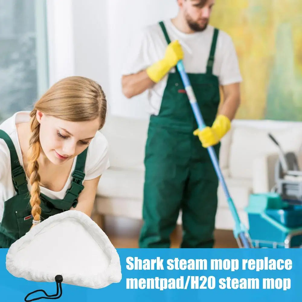 Steam Mop Covers Triangle Washable H20 Steam Mop Pads Replacement For Mop Home Effective Clean Steam Mop Cloths WIth Draw Cord