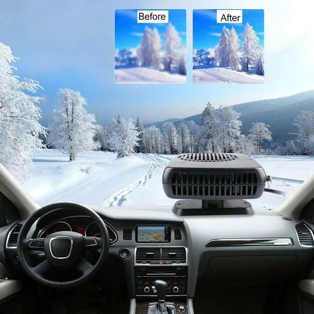 Car Heater 12/24V 150W Dryer 2 in 1 Electric Heater Cooling Fan Air Windshield Defogging Defrost Defogger Defroster Accessories