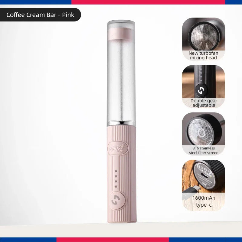 Bincoo New Milk Foamer Coffee Whisk Mixer Electric Blender Egg Beater Mini Frother Handle Stirrer Cappuccino Maker Cooking Tools