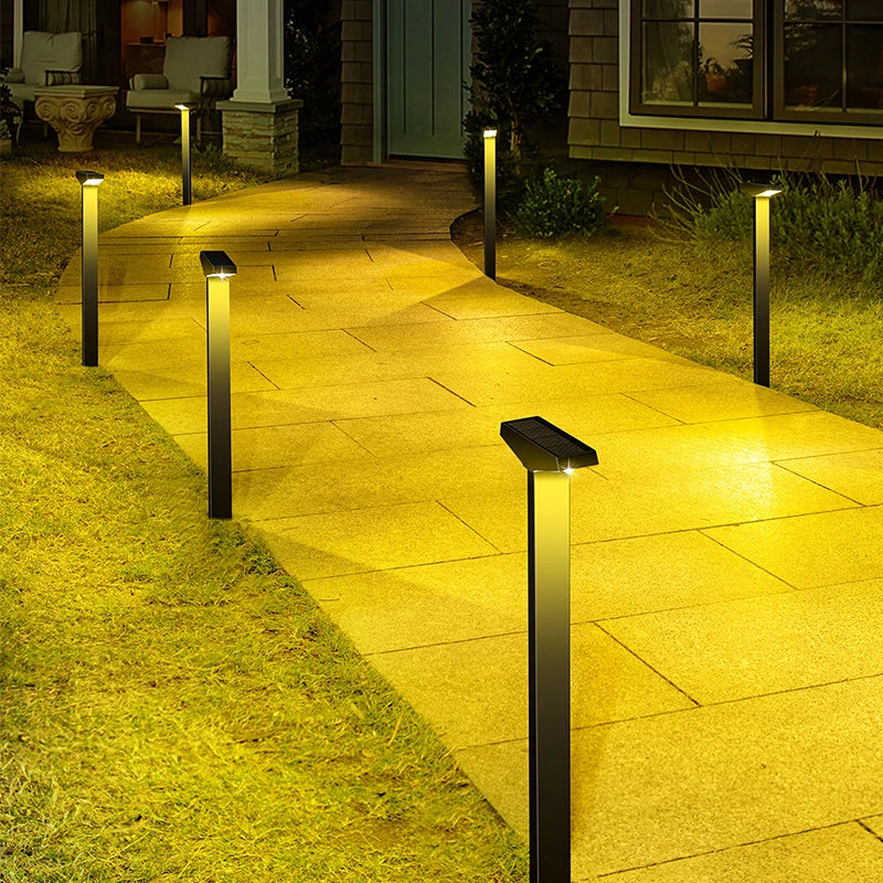 Solar-Powered Lawn Lights, Outdoor Waterproof Ground Lights, Suitable for Courtyards, Paths, Gardens, Lawns, Camping, Outdoor Areas, and Deck Ambiance Decoration and Landscaping