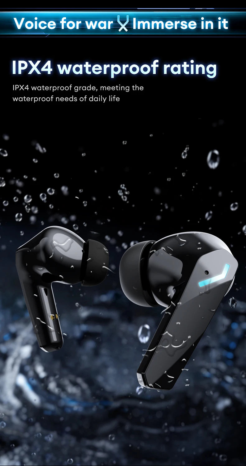 Choice Lenovo GM2 Pro Gaming Headset LED Digital Display Wireless Sport Earbuds HD Call Low Latency Headphones Waterproof