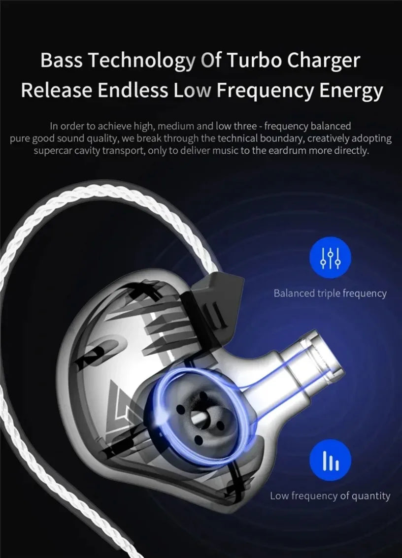 QKZ CK5 FiLe Wired HiFi Earphones