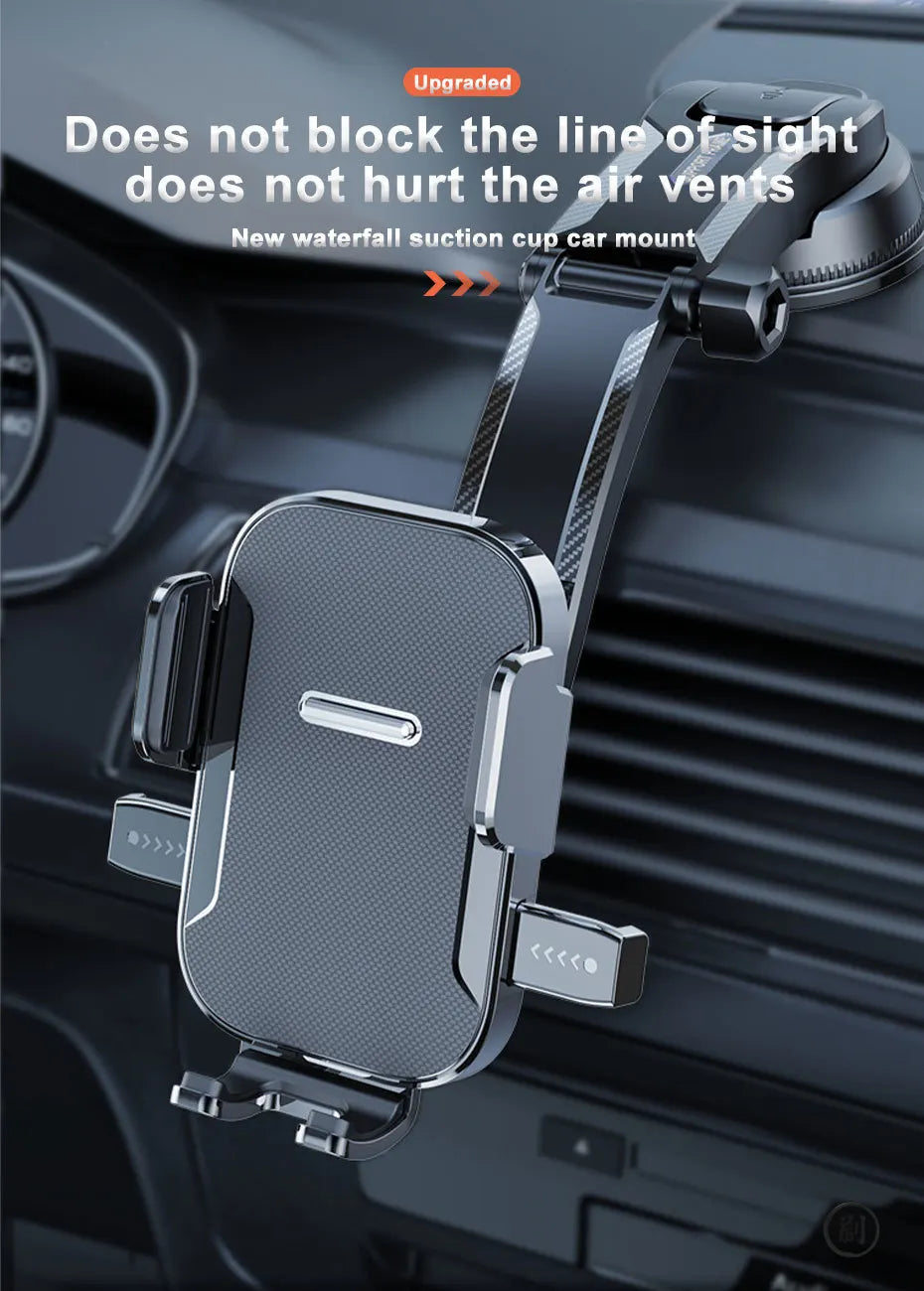 Car Dashboard Phone Bracket Universal Auto Cellphone Stand For GPS Navigation Universal Desk Windshield Hanging Holder