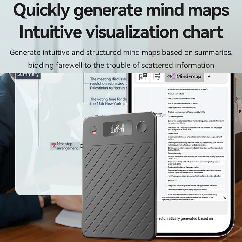 AI Voice Recorder with ChatGPT Smart Transcription Summarization and Translation Intelligent Audio Recorder for Lecture Meetings