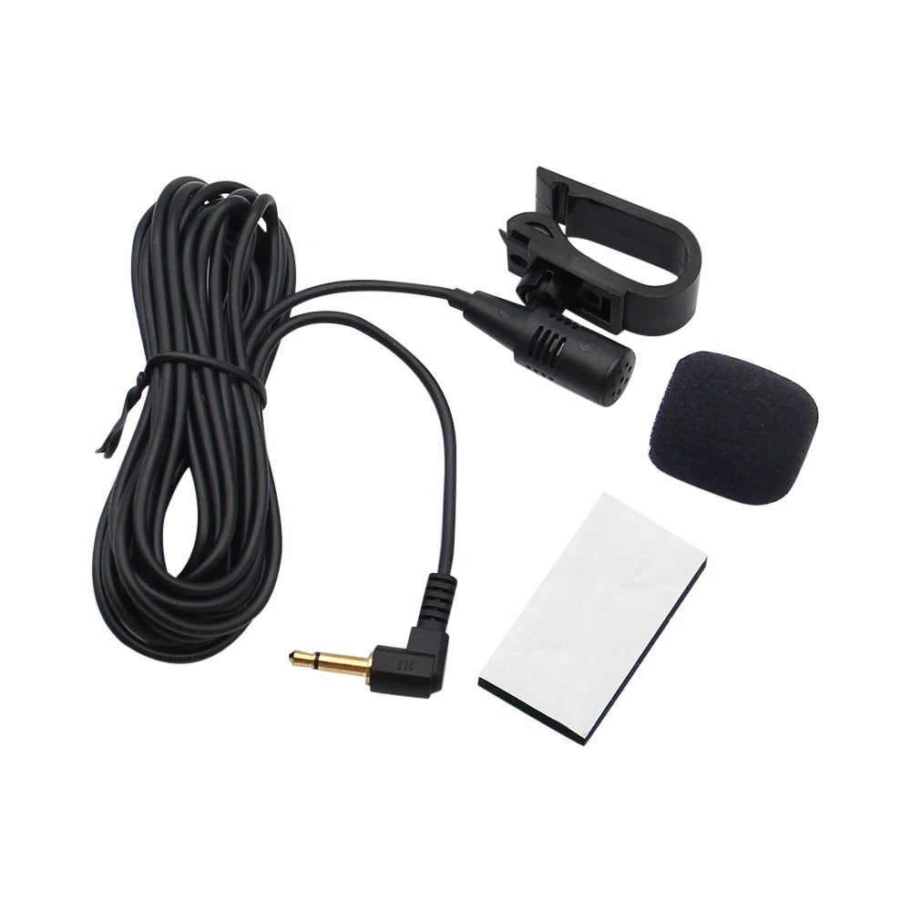 New Mini Car Audio Microphone 3.5mm Clip Jack Plug Mic Stereo Professionals Wired External Microphone For Auto DVD Radio 3m