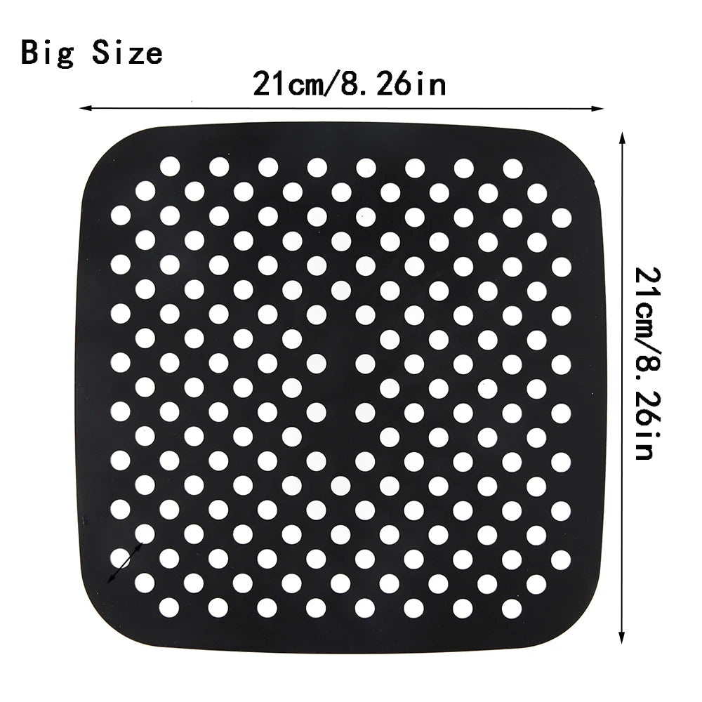 Air Fryer Silicone Mat Kitchen Accessories Non-stick Baking Mat Pastry Tools Accessories Bakeware Oil Mats Cake Grilled Saucer