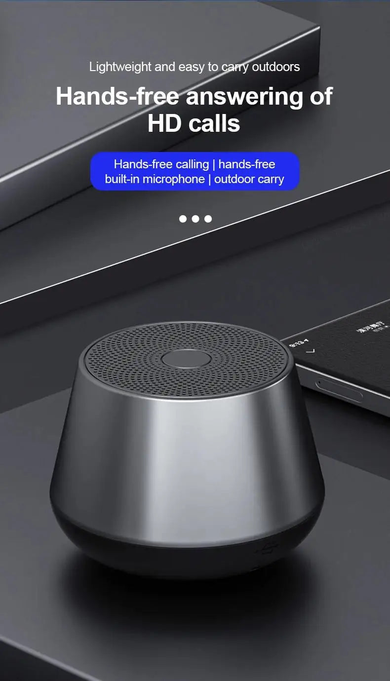 Original Mini Bluetooth 5.0 Speaker Big Audio With Deep Bass Sound Outdoor Soundbox Music Portable Camping Loudspeaker