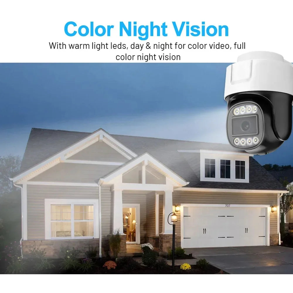 2PCS 2MP CCTV Analog Camera Full Color Night Vision UTC Coaxial BNC Audio Coax PTZ Control TVI CVI 4 in 1 AHD Security Cameras