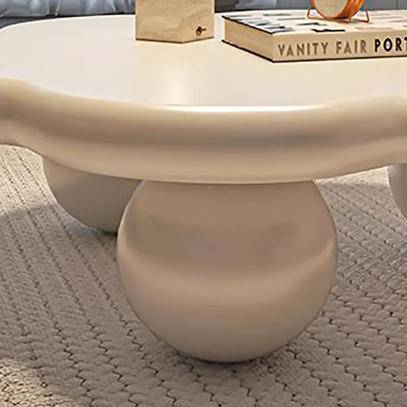 Kawaii Trendy Coffee Table Unique Cloud Shape Minimalist Luxury Coffee Table Living Room Modern Table Basse Design Furniture