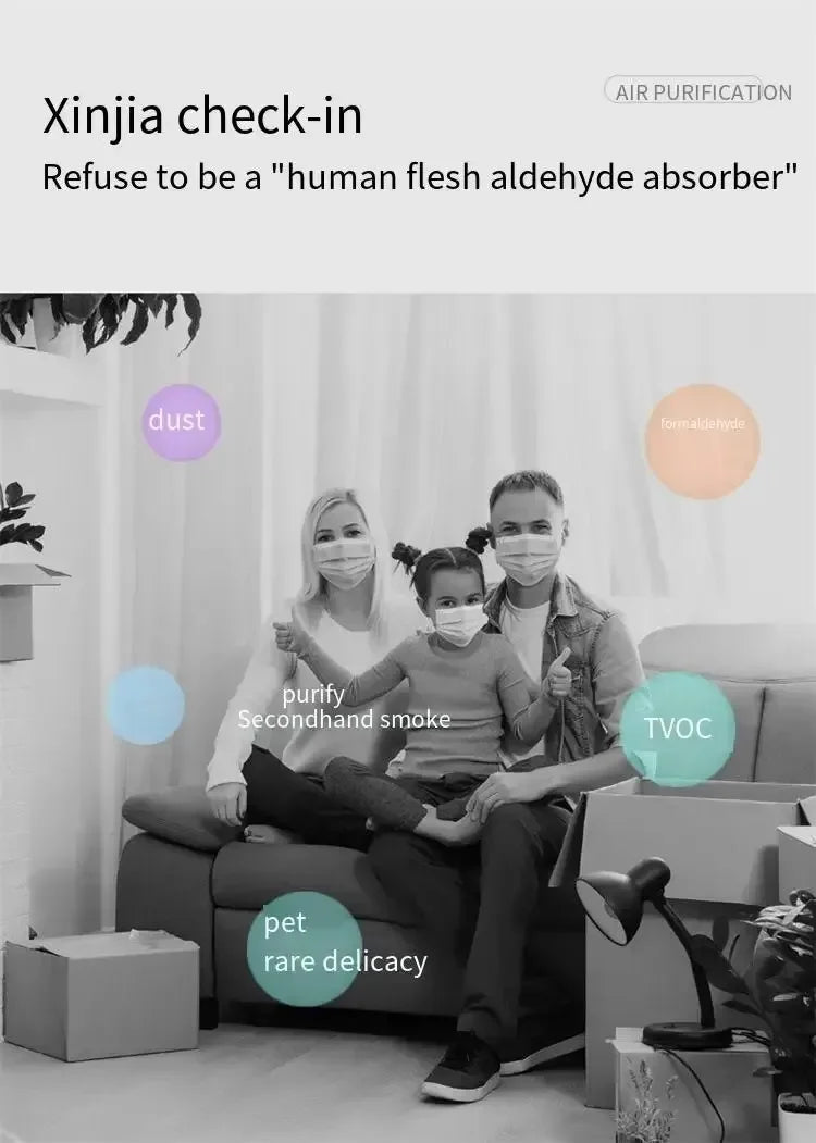 Xiaomi Air Purifiers Home Air Cleaner HEPA Filter PM 2.5 Anti-allergic Remove Second-hand Smoke Odor Air Freshener for Bedroom