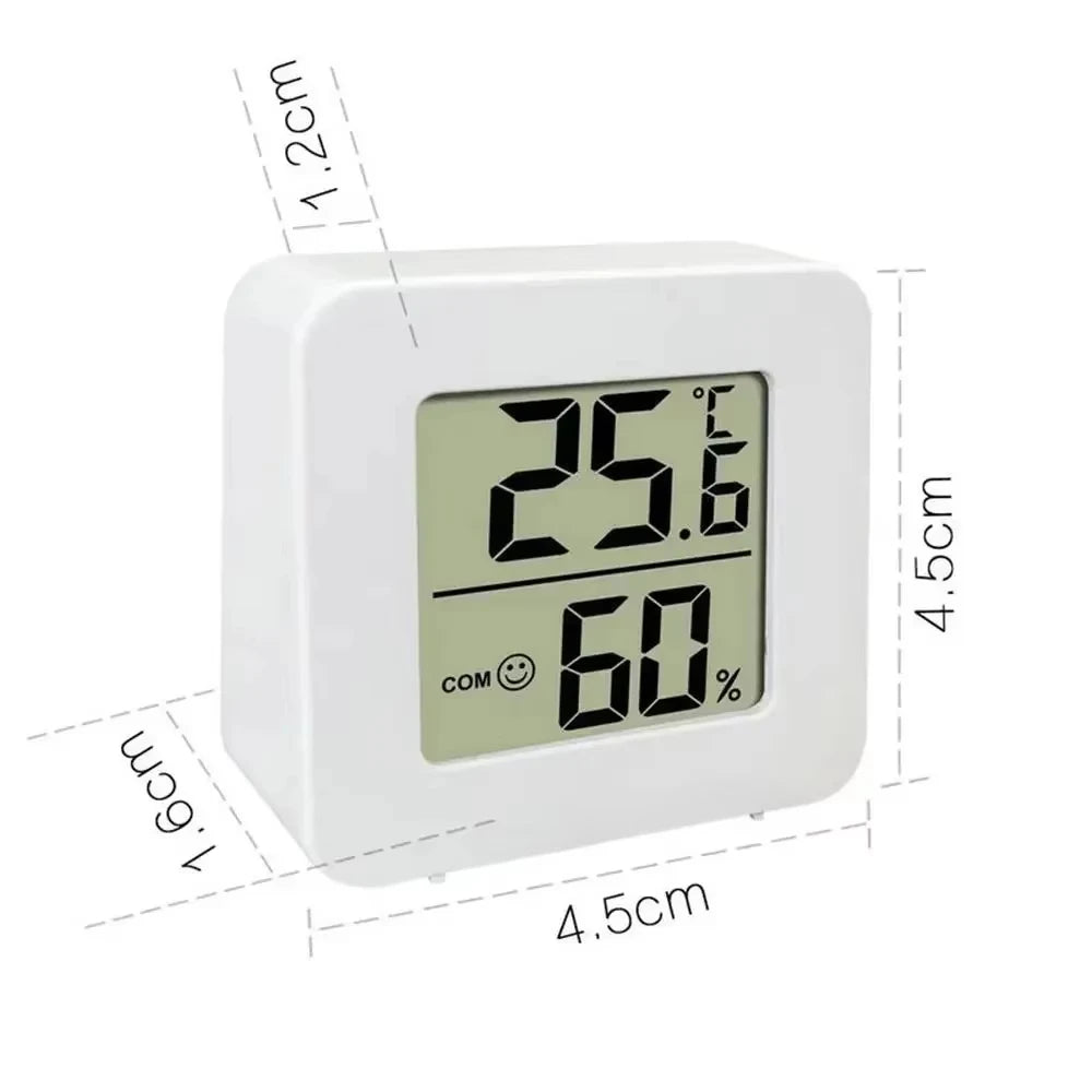 Thermohygrometer Ultra-thin Simple Smart Home Electronic Digital Thermometer Hygrometer LCD Digital Wall Clock