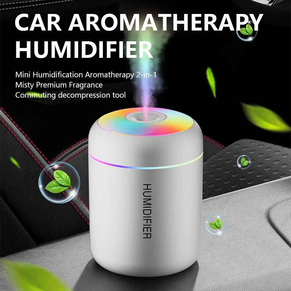 180ML Mini Air Humidifier USB Electric Aroma Diffuser Essential Oil Purifier Aromatherapy Mist Maker Lights For Car Home Bedroom