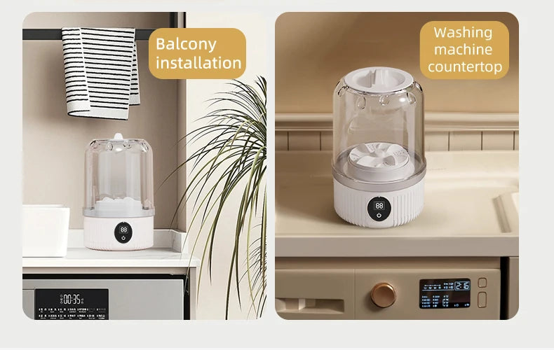 Mini Washing Machine Household Electric Washing Cup Underwear Socks Small Wireless Charging Washing Machine