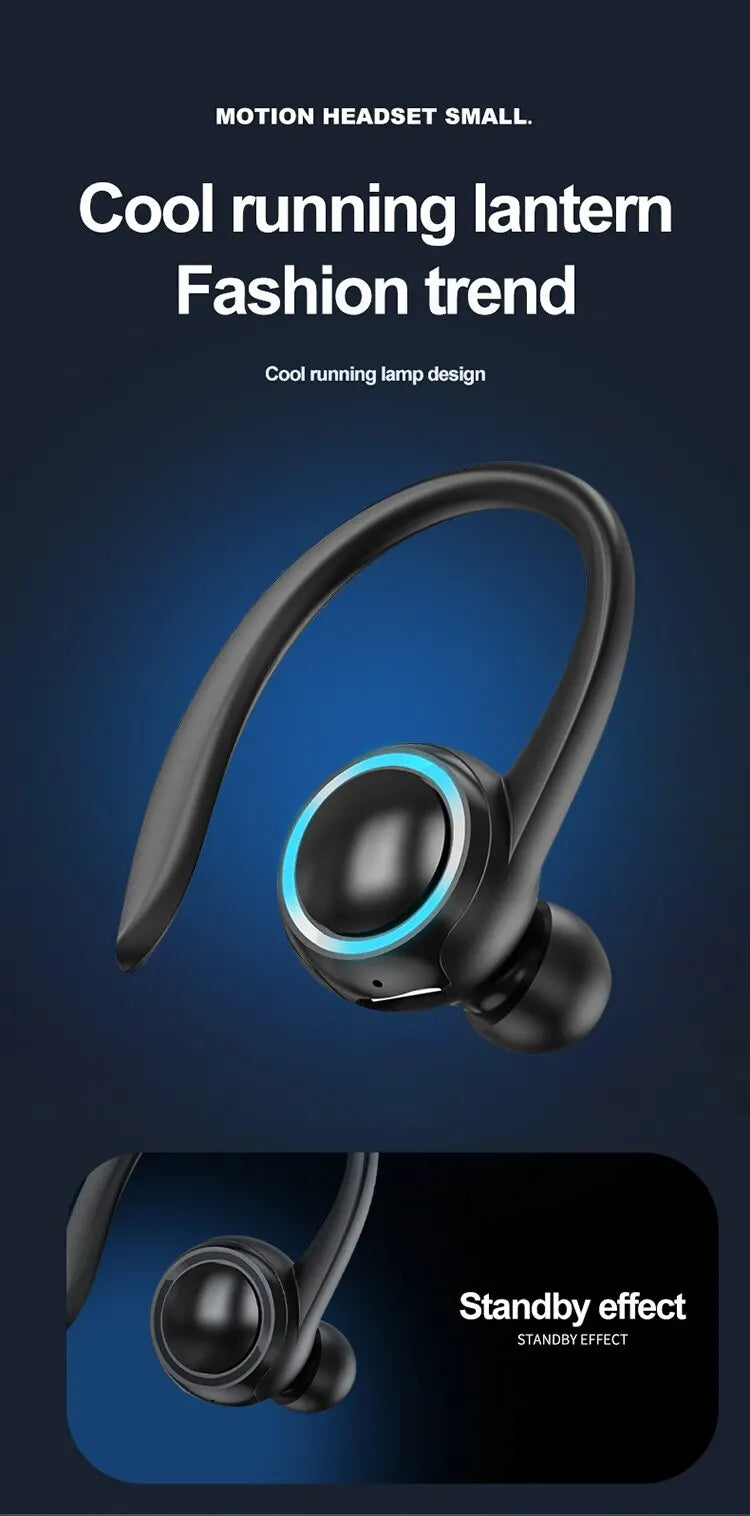Wireless Ear Hanging Bluetooth 5.2 Earphones Sports Fitness Music Headset In Ear Noise Cancelling Headphones For iPhone Xiaomi