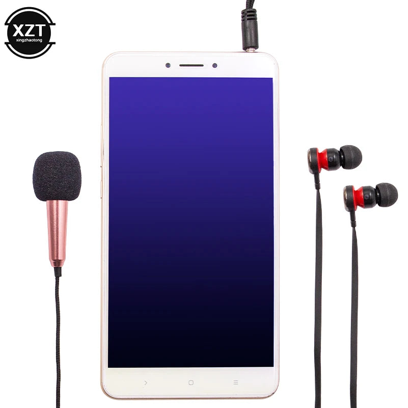 NEW Handheld Mic Portable Mini 3.5mm Stereo Studio Speech Mic Audio Microphone For the Smart mobile Phone Desktop Accessories