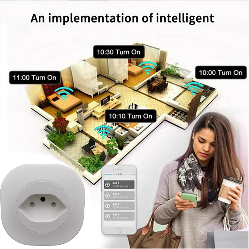 16A Switzerland Plug Smart Wifi SW Socket Wireless Smart Life Tuya APP Remote control Time Control 3500w Works With Alexa