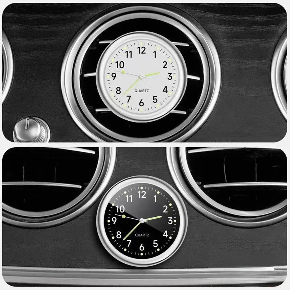 Car Clock Luminous Automobiles Internal Stick-On Mini Digital Watch Mechanics Quartz Clocks Auto Ornament Car Accessories Gifts
