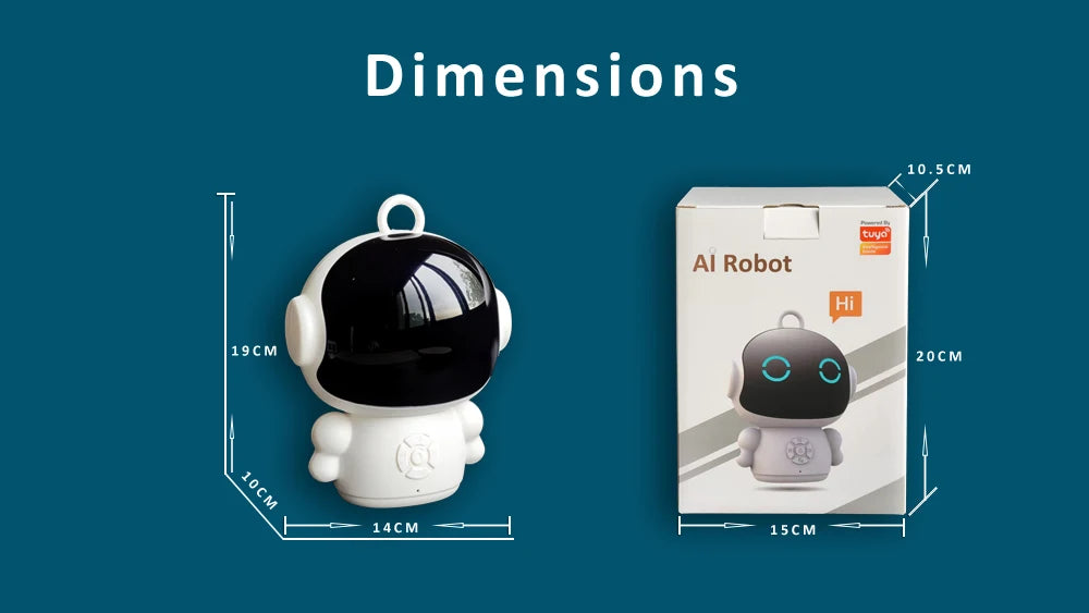 Tuya Smart Life AI Voice Recognition Robot Early Education Toys for Kids Speech Interactive Telling Stories Companion Chatbot