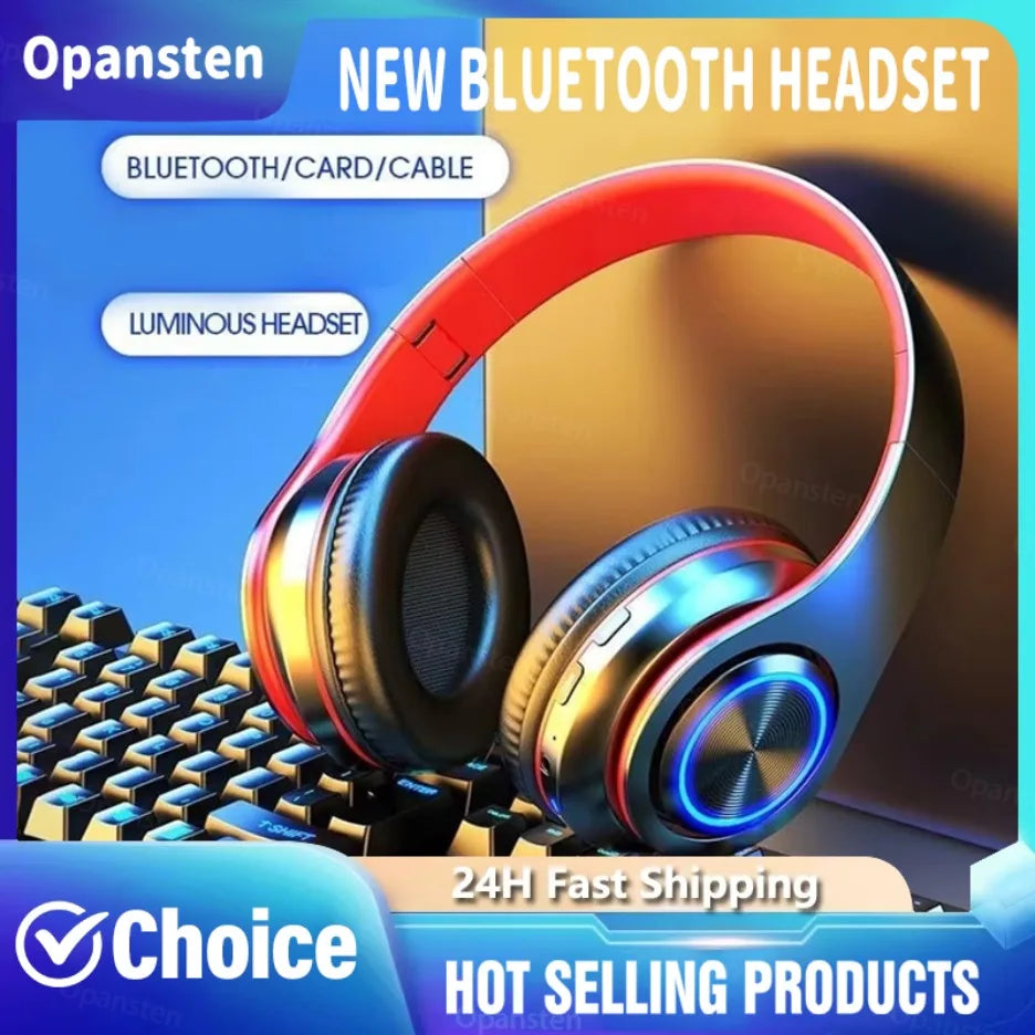 RGB Wireless Gaming Headset with Bluetooth 5.0